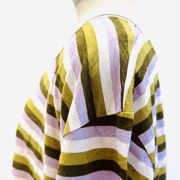 NWT SONOMA Women Long Sleeve Pullover Striped The Everyday Tee Shirt Top Size 5X - Picture 6 of 11